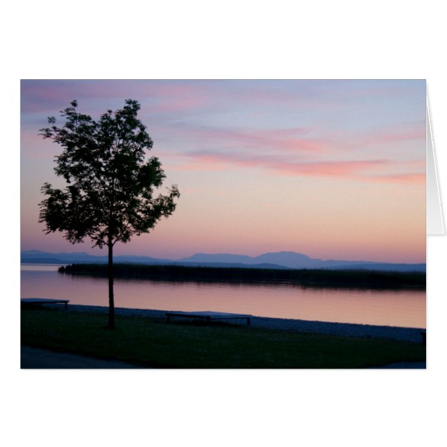 Cartão Pink Sunset (Frente Horizontal)