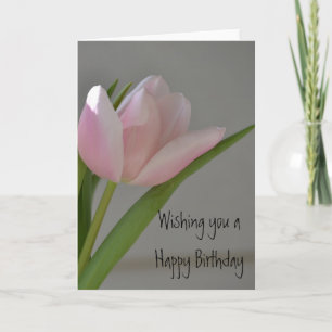 Cartão Pink Tulip Birthday