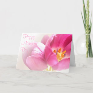 Cartão Pink Tulips Mother's Day Card