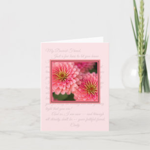 Cartão Pink Zinnia Classy Note