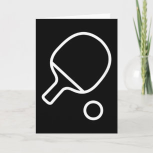 Cartão Pino Do Anel Do Tênis Da mesa E Da Esfera