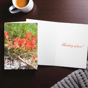 Cartão Pinta Pincel Flor Água Cor Venda Pessoal