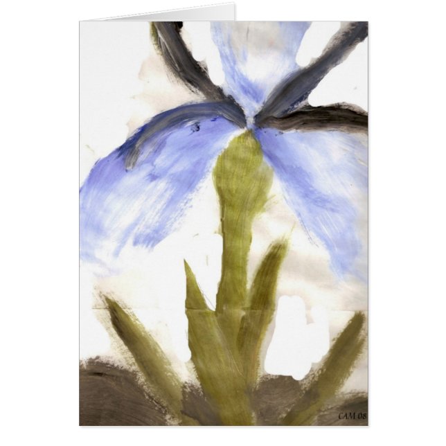 Cartão pintado da flor (Frente)