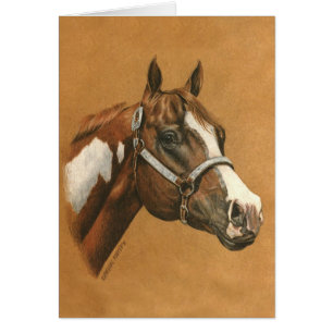 Cartão Pinte o cavalo