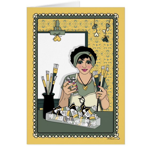 Cartão Pinte Sua Própria Canvas_C_Cartão De Saudação (Frente)