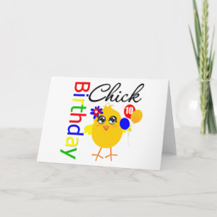 Cartão Pintinho De Aniversário De 10 Anos