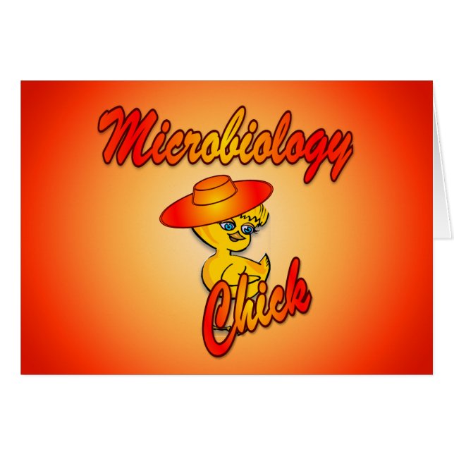 Cartão Pintinho de microbiologia nº 5 (Frente Horizontal)