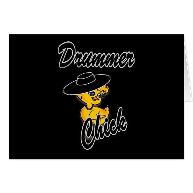 Cartão Pintinho de tambor nº 4 (Frente Horizontal)