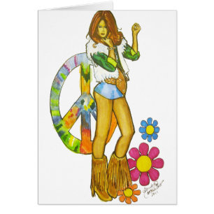 Cartão Pintinho do hippy