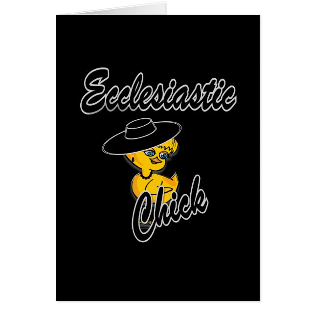 Cartão Pintinho eclesiástico nº 4 (Frente)