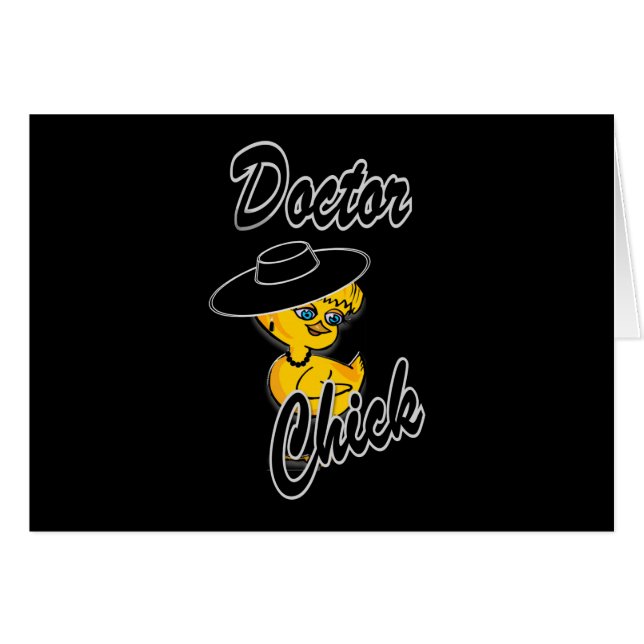 Cartão Pintinho Médico nº 4 (Frente Horizontal)