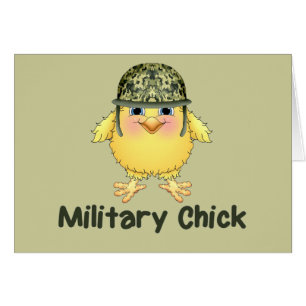 Cartão Pintinho militar