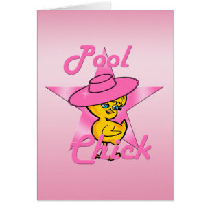 Cartão Pintinho nº 8 da piscina