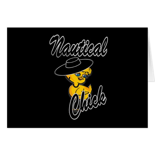 Cartão Pintinho náutico nº 4 (Frente Horizontal)