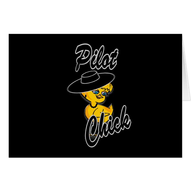 Cartão Pintinho piloto nº 4 (Frente Horizontal)