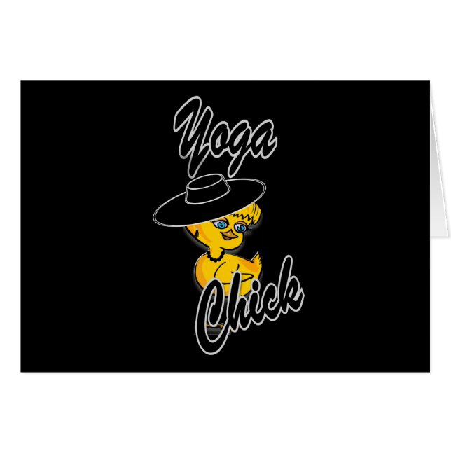 Cartão Pintinho Yoga nº 4 (Frente Horizontal)