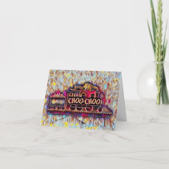 Cartão Pintor de néon Chattanooga Choo Choo (Frente)