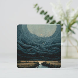 Cartão Pintor de óleo paisagístico