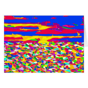 Cartão Pintura a óleo Abstrata Transcendência