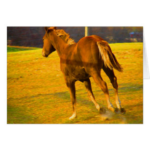 Cartão Pintura a óleo escocêsa de Run~