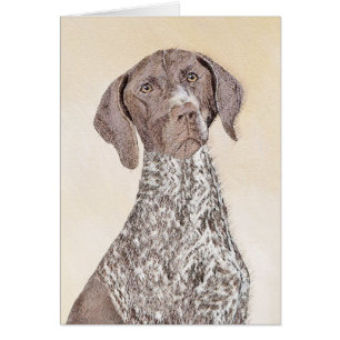 Cartão Pintura Alemã de Ponta Curta - Arte Canina