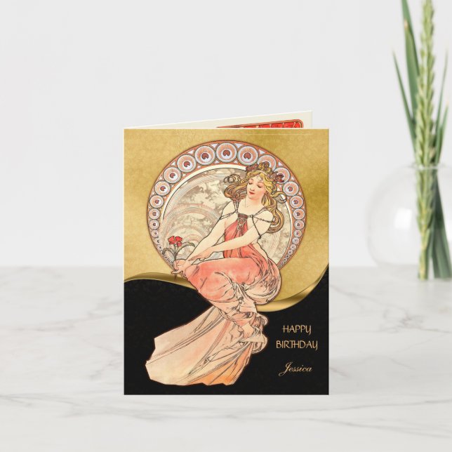 Cartão Pintura, Aniversário (Frente)