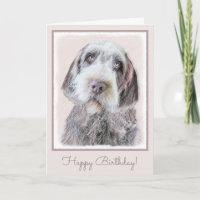 Pintura apontar Griffon Wirehaired - arte do cão