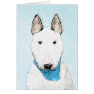 Cartão Pintura Bull Terrier - Arte Cachorro Original Boni