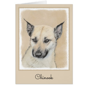 Cartão Pintura Chinook (Orelhas Apontadas) - Arte Canina 