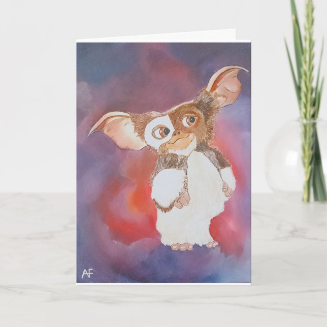 Cartão Pintura da Criatura Oriental por Alfred Fox (Frente)