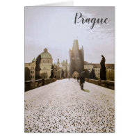 Pintura da ponte de Charles em Praga no nascer do 