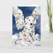 Pintura Dalmatian do filhote de cachorro do anjo