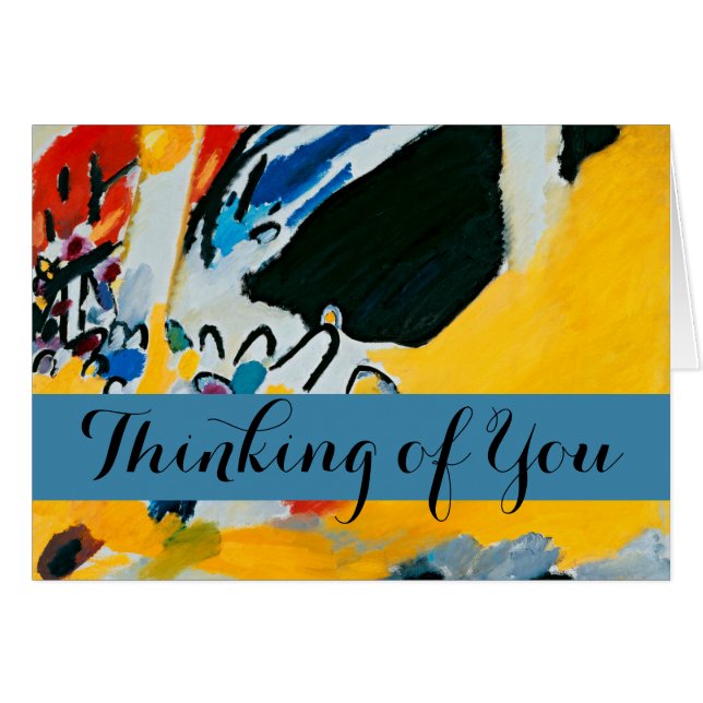 Cartão Pintura de Abstrato do concerto de Impressão de Ka (Frente Horizontal)