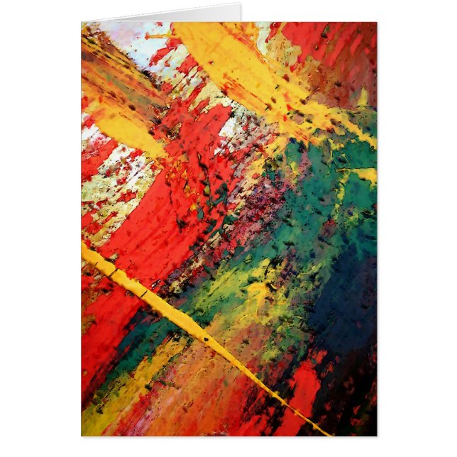 Cartão Pintura de Abstrato moderno (Frente)