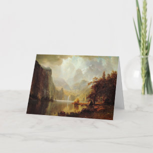 Cartão Pintura de Albert Bierstadt, nas Montanhas 1867