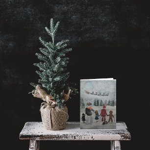 Cartão Pintura de Amigos Festivos de Alfred Fox