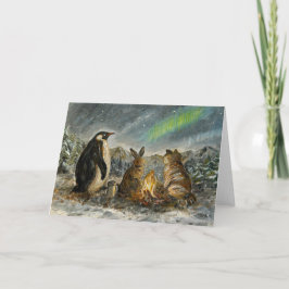 Cartão Pintura de Animais Aurora Caprichosa Persistente