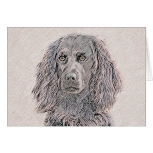 Cartão Pintura de Boykin Spaniel - Arte de Cachorro Origi