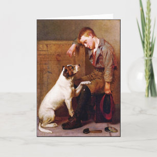 Cartão Pintura de Cachorro: Melhores Amigos de John Brown