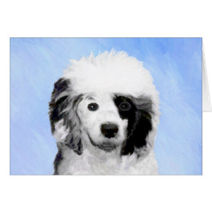 Cartão Pintura de Cachorro Português - Arte Original de C