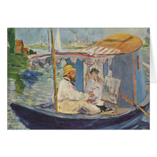 Cartão Pintura de Claude Monet - Edouard Manet