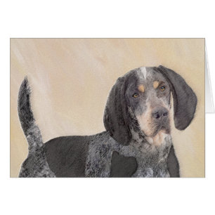 Cartão Pintura de Connhound Bluetick - Cachorro Original 