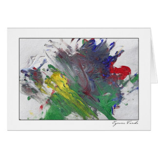 Cartão Pintura de dedo dois