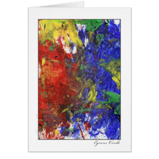 Cartão Pintura de dedo uma