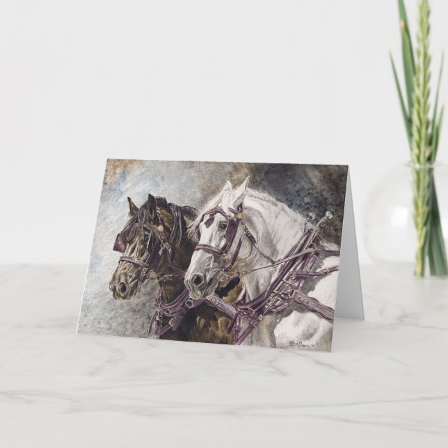 Cartão Pintura de Equipe de Rascunho (Frente)