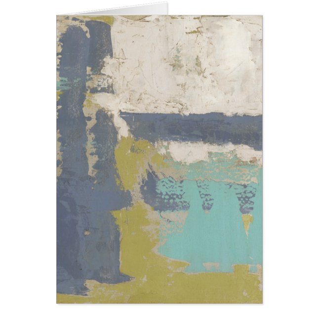 Cartão Pintura de expressão livre moderna (Frente)