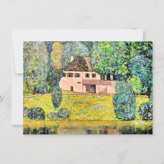 Cartão Pintura de Gustav Klimt, Litzlbergkeller (Frente)