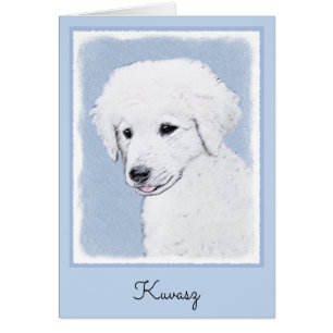 Cartão Pintura de Kuvasz - Arte de Cachorro Original Boni