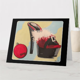 Cartão Pintura de Natal de 2020 para uma garota travessa