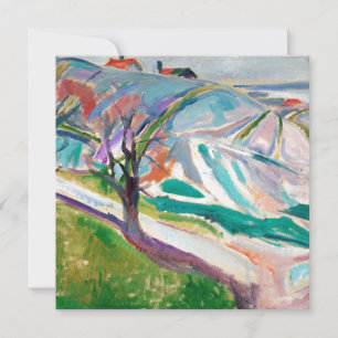 Cartão Pintura de Paisagem Edward Munch